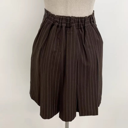 セットアップ レディース スーツ 韓国 ファッション ピンストライプ プリーツスカート ジャケット 上下セット ワンボタン テーラードジャケット ミニスカート セット