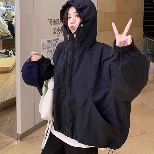 エコダウン マウンテン パーカー ジャケット レディース 韓国 アウター ファッション オーバーサイズ ジップアップ 中綿 ジャケット