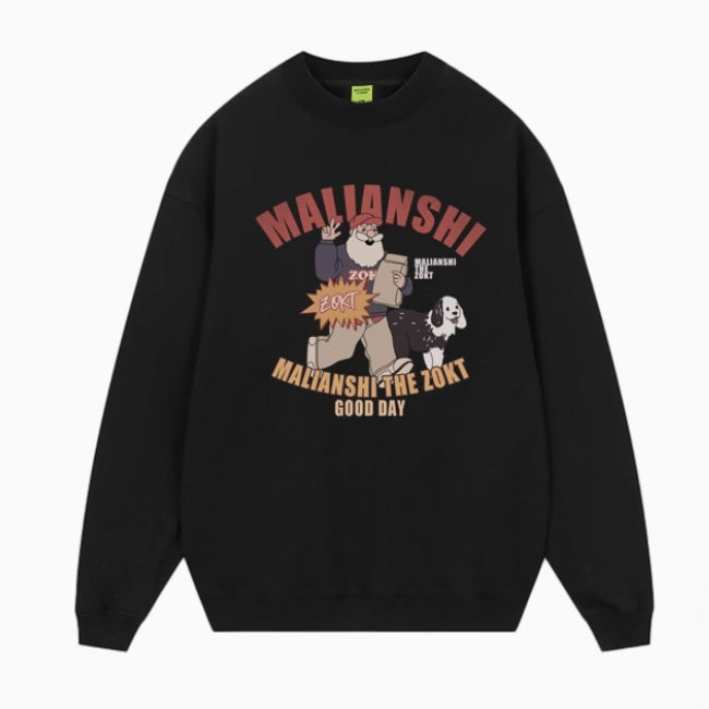 キャラプリント スウェット トレーナー レディース 韓国 ファッショントップス オーバーサイズ かわいい スウェットシャツ