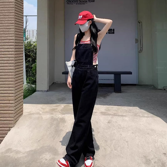 デニム オーバーオール レディース 韓国 ファッション ジーンズ サロペットパンツ