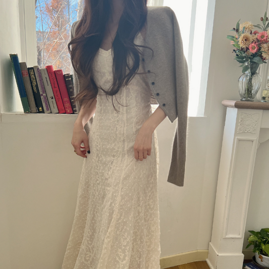 キャミワンピース 韓国 レース ロング ドレス ロングワンピース お呼ばれ 黒ワンピ 白ワンピ