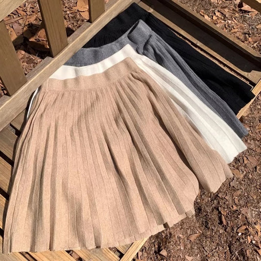 プリーツ ミニスカート レディース 韓国 ファッション mini スカート Aライン ガーリー ショート フレアスカート