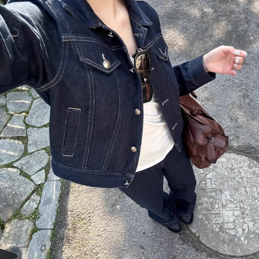 デニムセットアップ レディース 韓国 ファッション デニムジャケット デニムパンツ ジーンズ 上下2点セット