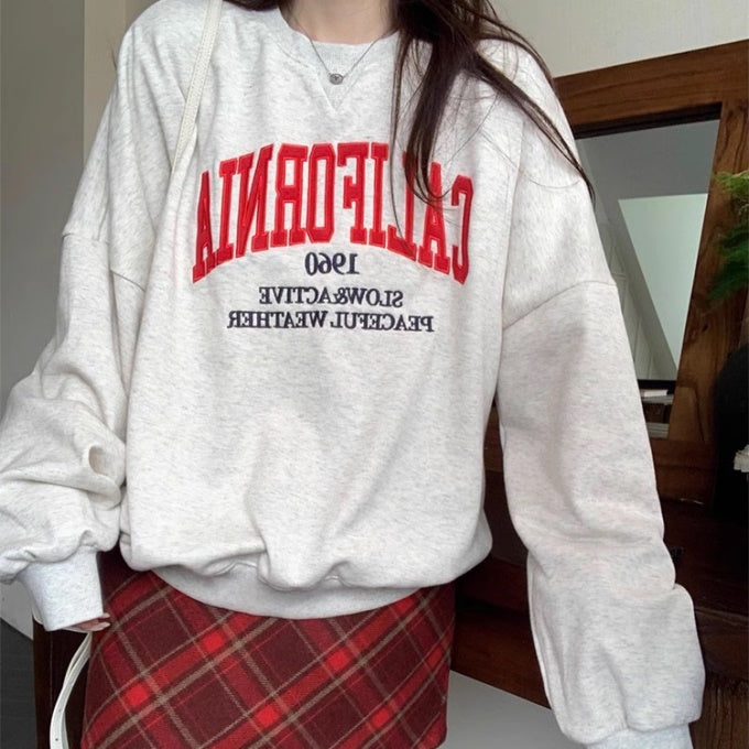 ロゴ トレーナー レディース 韓国 ファッション 裏起毛 ロゴ グラフィック スウェット 秋冬トップス