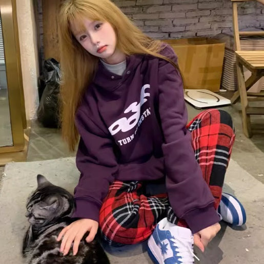 ロゴ パーカー レディース オーバーサイズ プルオーバー 韓国 ファッション ロゴプリントフーディ トップス