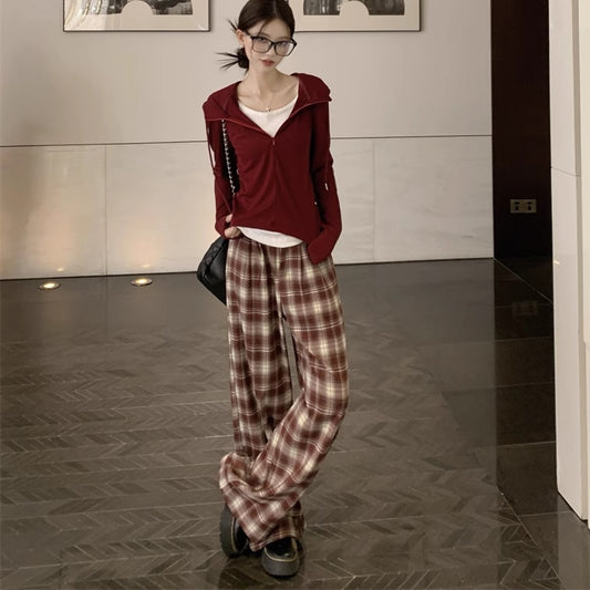 タイト ハーフジップ フーディー レディース 韓国 ファッション パーカー カットソー