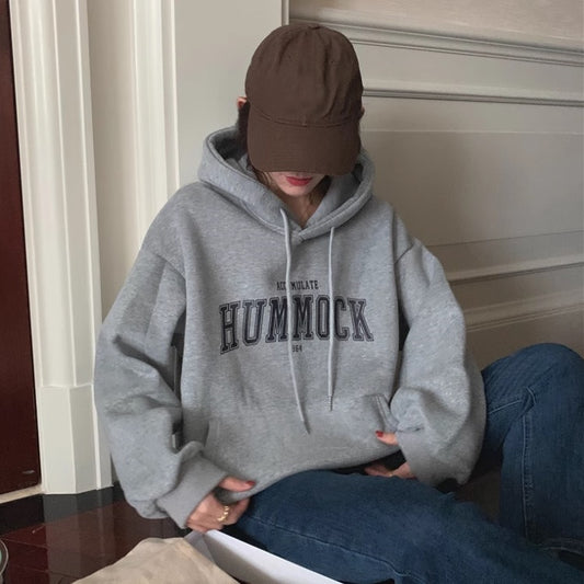 ロゴ パーカー レディース 韓国 ファッション オーバーサイズ ロゴプリント プルオーバー スウェット フーディー