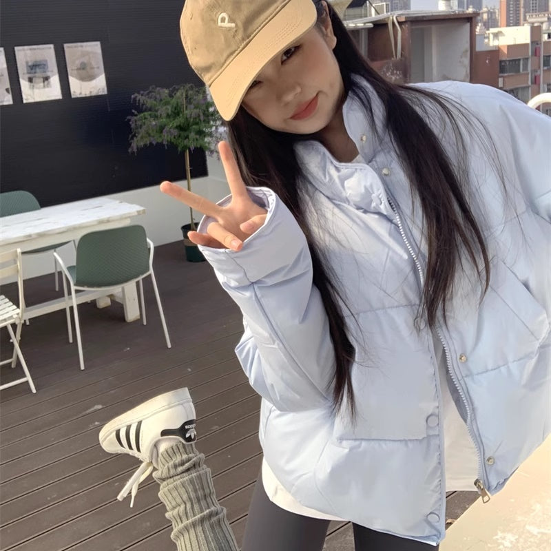 中綿 パデット ジャケット レディース 韓国 ファッション エコダウンジャケット ハイネック 軽量 ジップジャケット 冬アウター ミディ丈