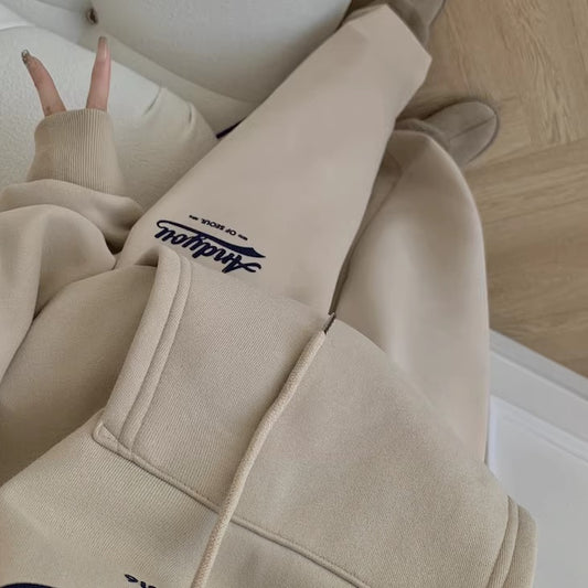 スウェット セットアップ レディース 韓国 ファッション プルオーバーパーカー ジョガーパンツ ロゴ プリント 上下2点セット