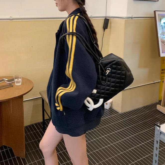 スウェット ジャージ トラック ジャケット レディース 韓国 ファッション ジップアップ ブルゾン ジャケット サイドライン