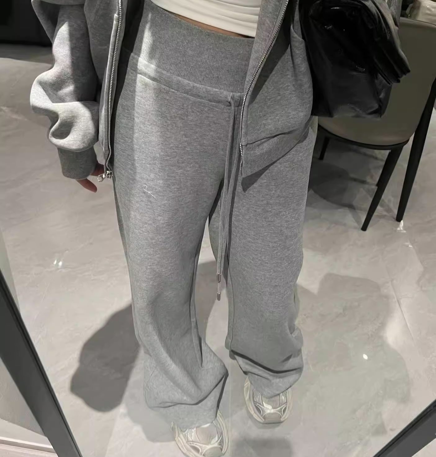 スウェット セットアップ レディース パーカー スウェットパンツ 上下セット 韓国 ファッション ジップパーカー ベーシック ラウンジ