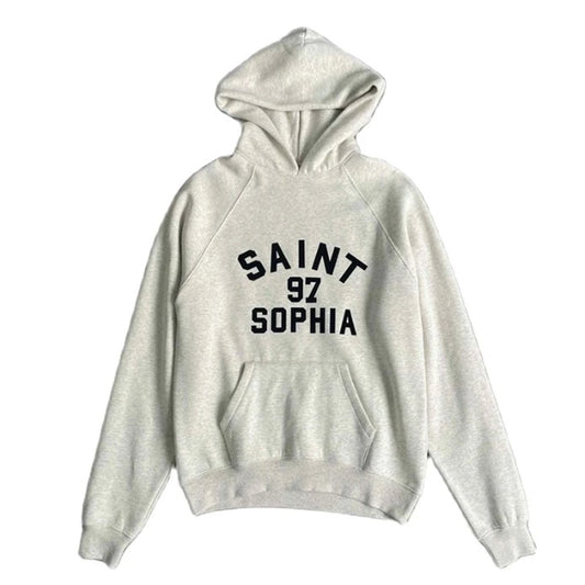 パーカー レディース 韓国 ファッション ロゴ プルオーバー トップス ヘザーグレー オーバーサイズ スウェットパーカー