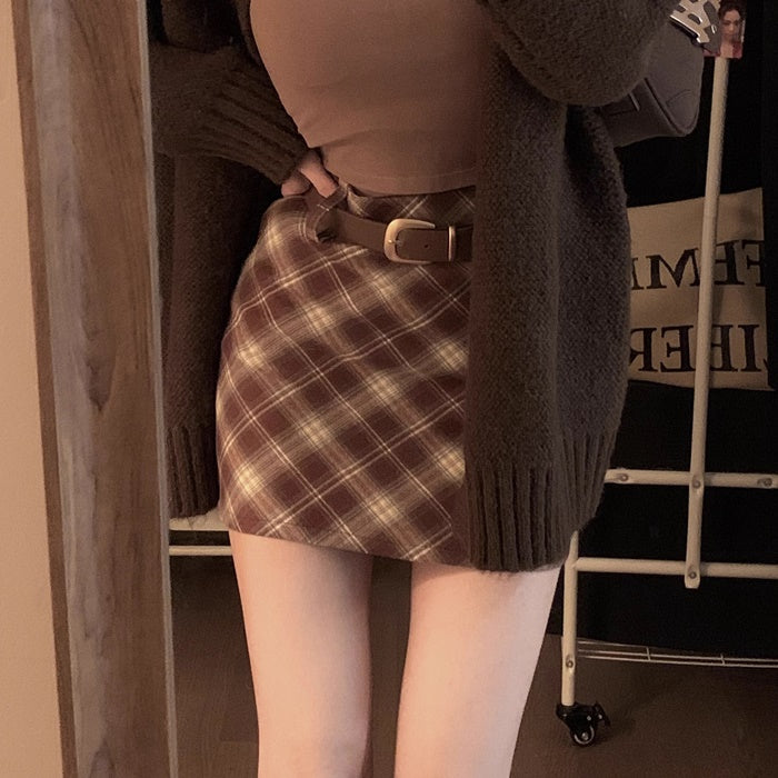 チェック ミニスカート レディース 韓国 ファッション 台形 ミニ スカート ガーリー かわいい ミニマム