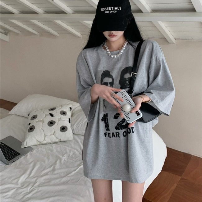 デニムベスト レディース Tシャツ レイヤード 2点セット 半袖 韓国 ファッション デニム トップス セット