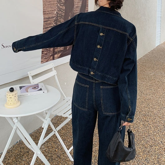 デニム セットアップ レディース 韓国 ファッション パンツ デニムジャケット 上下セット 春 セットアップ