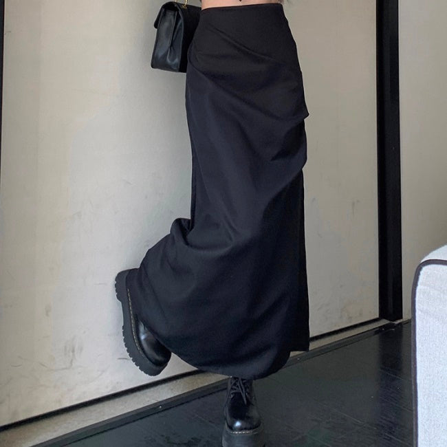 タイト ロングスカート レディース 韓国 ファッション ナロースカート サイドスリット 春夏 スカート