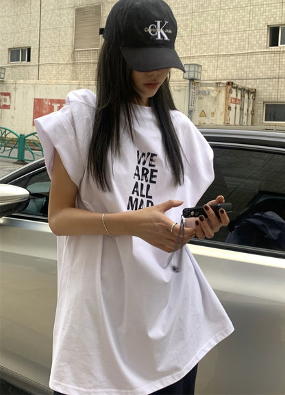 グラフィック Tシャツ レディース 韓国 ストリート ビッグシルエット T メッセージ グラフィック ビッグT