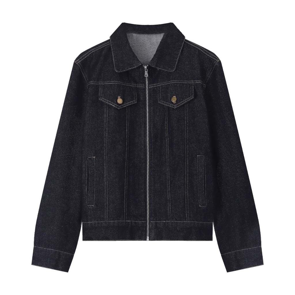 デニム セットアップ ショートパンツ レディース 韓国 ファッション レトロ デニム ジップジャケット デニム ショートパンツ 2点セット