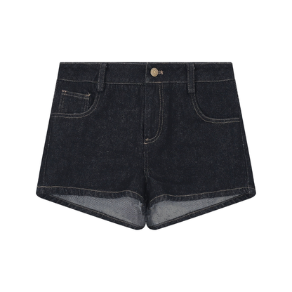 デニム セットアップ ショートパンツ レディース 韓国 ファッション レトロ デニム ジップジャケット デニム ショートパンツ 2点セット