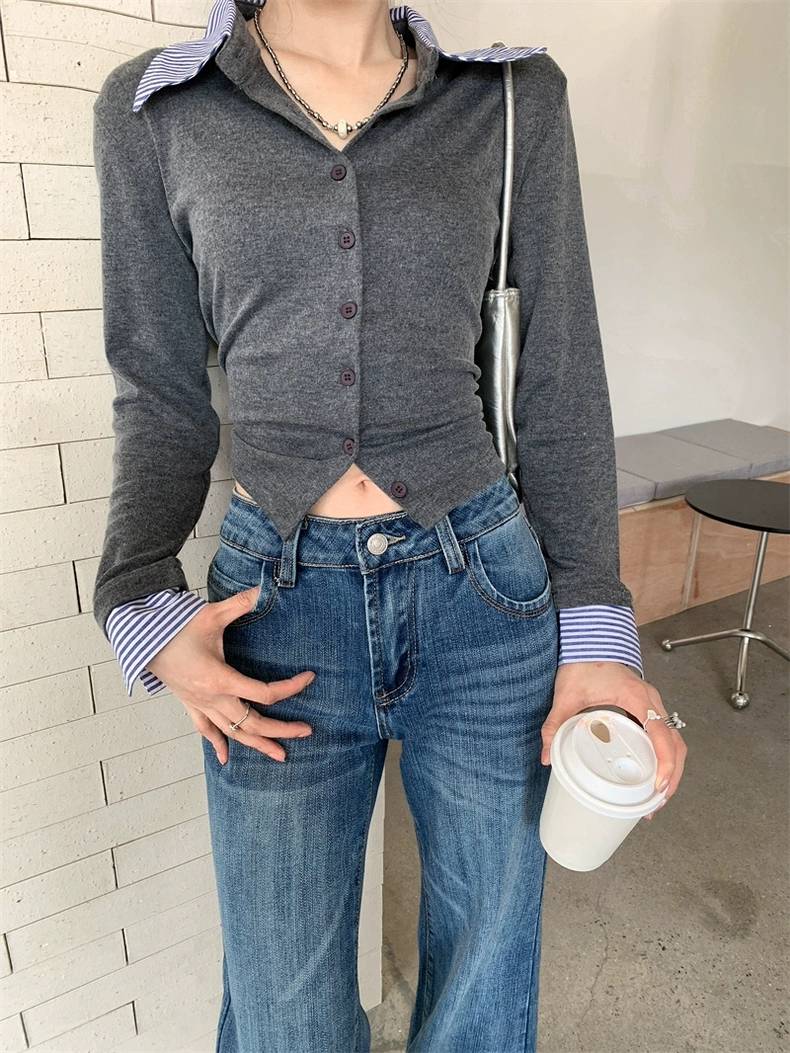 フレア デニムパンツ レディース 韓国 ファッション ユーズド  ヴィンテージ ジーンズ ローウエスト デニム