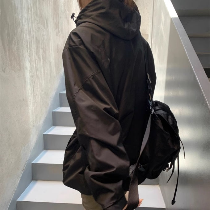 ナイロン パーカー ジャケット レディース 韓国 ファッション ジップ