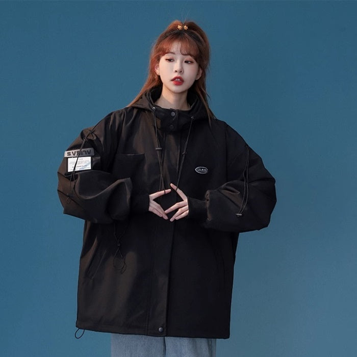 マウンテンパーカー レディース 韓国 ファッション オーバーサイズ