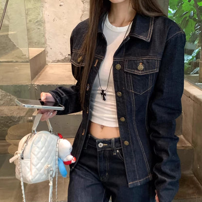 デニム セットアップ レディース インディゴデニム 韓国 ファッション タイト Gジャン フレア デニムパンツ セット