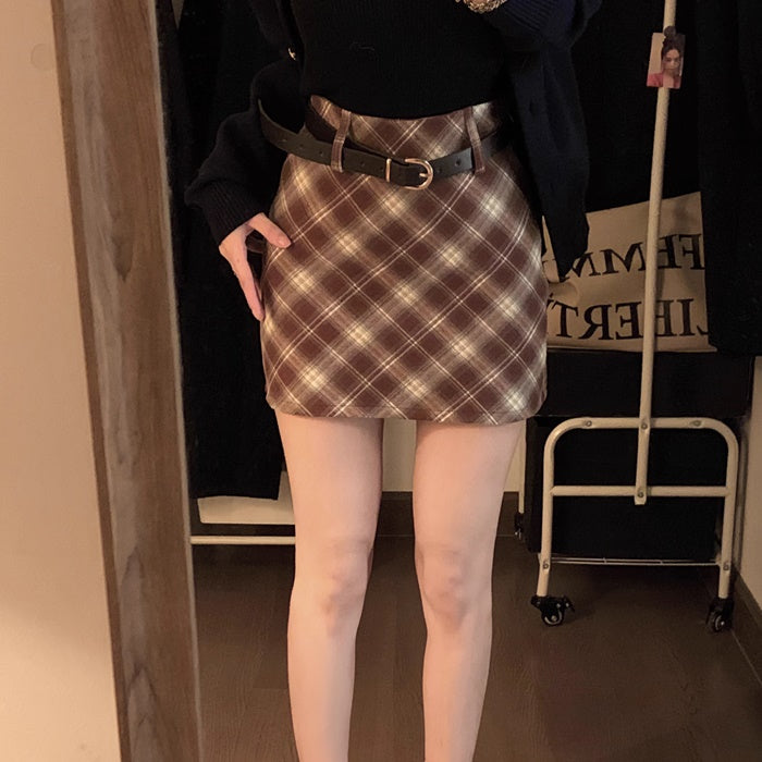 チェック ミニスカート レディース 韓国 ファッション 台形 ミニ スカート ガーリー かわいい ミニマム