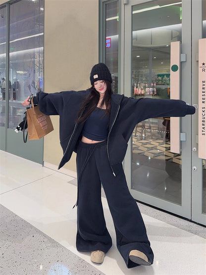 スウェット セットアップ パーカー レディース 韓国 ファッション オーバーサイズ 上下セット