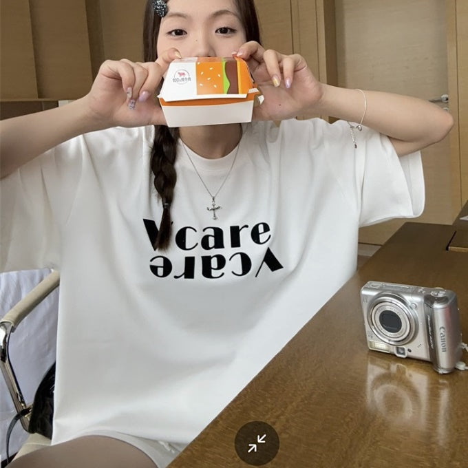 セットアップ レディース 韓国 Tシャツ ショートパンツ 上下セット 夏 ロゴプリント  ハーフパンツ スポーツミックス