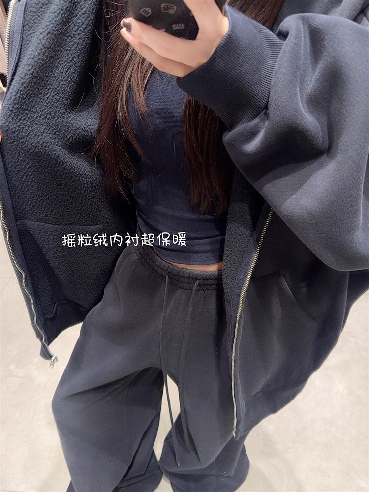 スウェット セットアップ パーカー レディース 韓国 ファッション オーバーサイズ 上下セット