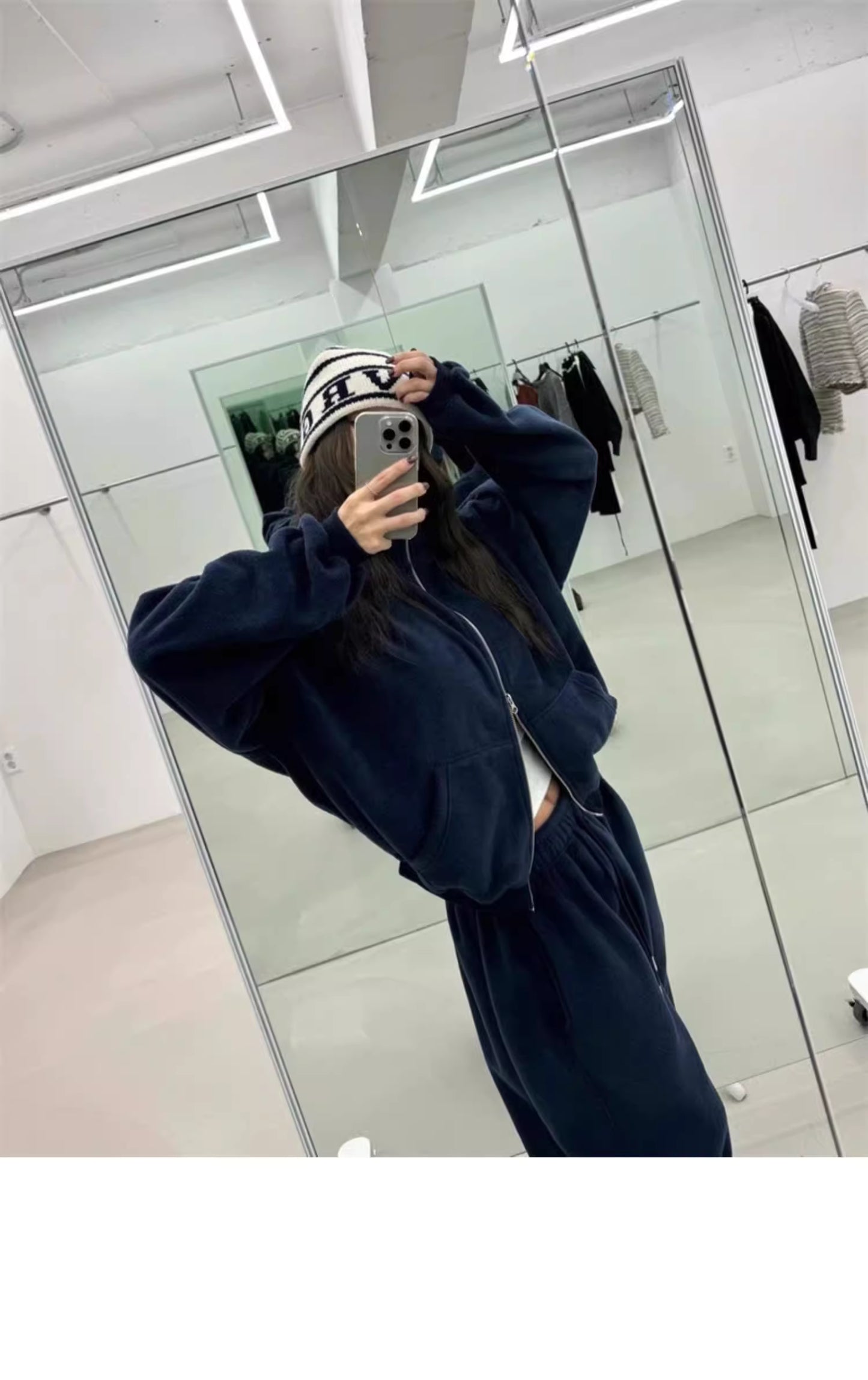 フリース パーカー セットアップ レディース 韓国 ファッション 2025年冬 あったか 上下 ２点 セット スタンドカラー ショート丈 ジップパーカー ドロスト ワイドパンツ