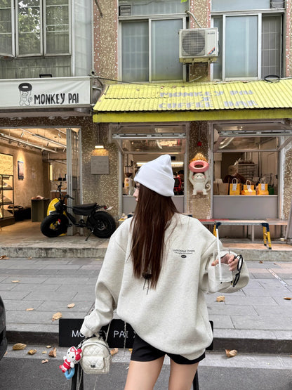 ロゴ スウェット レディース 韓国 ファッション アメカジ トレーナー オーバーサイズ シルエット