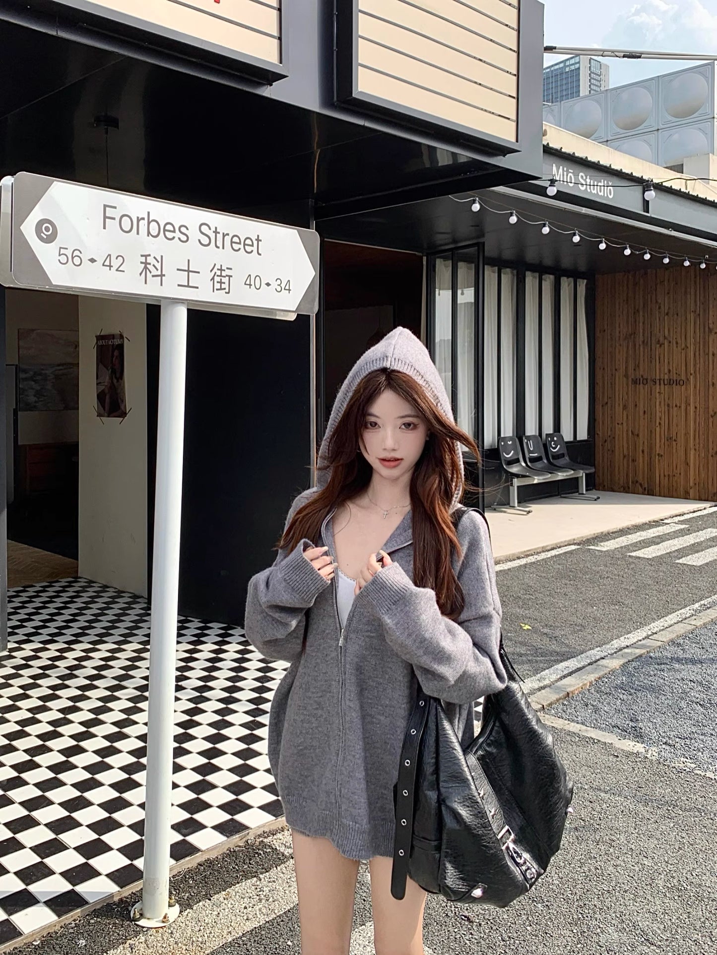 ニット パーカー セットアップ レディース ニット ショートパンツ 上下セット ゆったりフード付き カーディガン ＆ ニットショートパンツ 2点セット