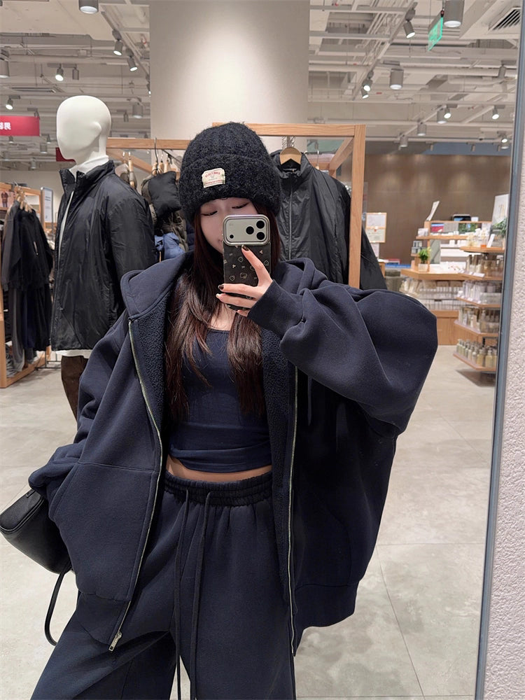 スウェット セットアップ パーカー レディース 韓国 ファッション オーバーサイズ 上下セット