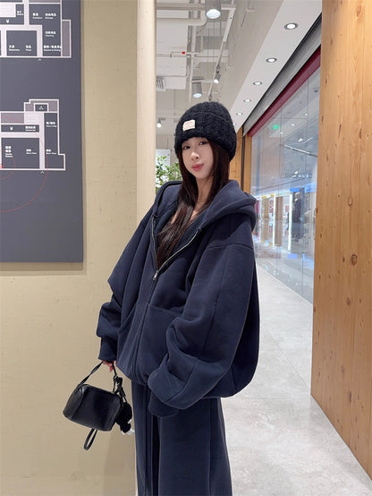 スウェット セットアップ パーカー レディース 韓国 ファッション オーバーサイズ 上下セット