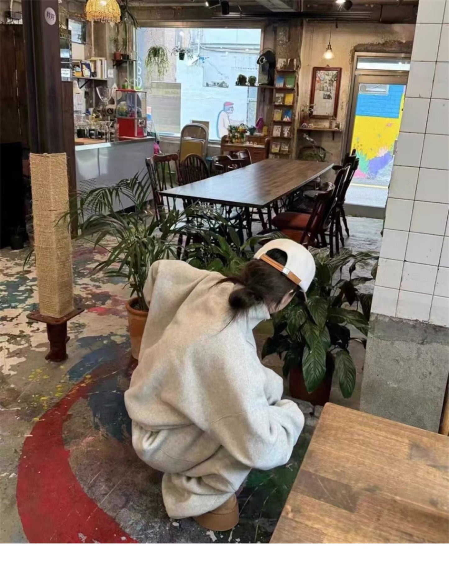 フリース パーカー セットアップ レディース 韓国 ファッション 2025年冬 あったか 上下 ２点 セット スタンドカラー ショート丈 ジップパーカー ドロスト ワイドパンツ