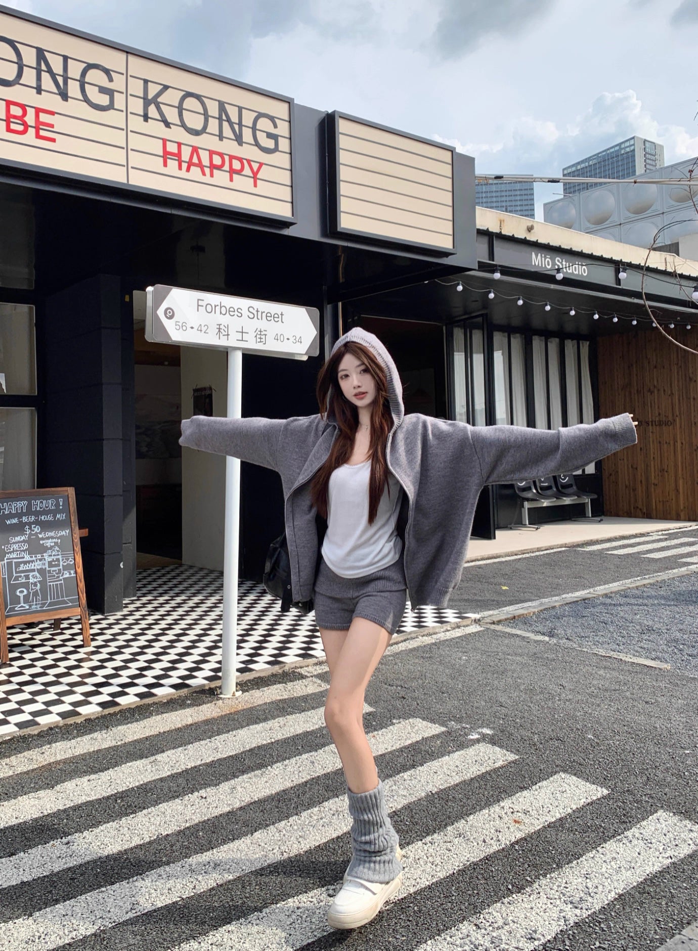 ニット パーカー セットアップ レディース ニット ショートパンツ 上下セット ゆったりフード付き カーディガン ＆ ニットショートパンツ 2点セット