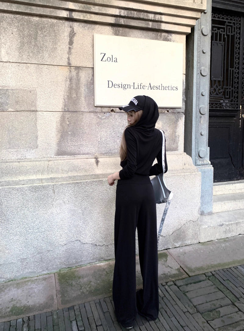 パーカー セットアップ レディース 韓国 ファッション スウェット ショートパーカー レギュラーフィット パンツ 上下セット