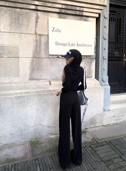 パーカー セットアップ レディース 韓国 ファッション スウェット ショートパーカー レギュラーフィット パンツ 上下セット