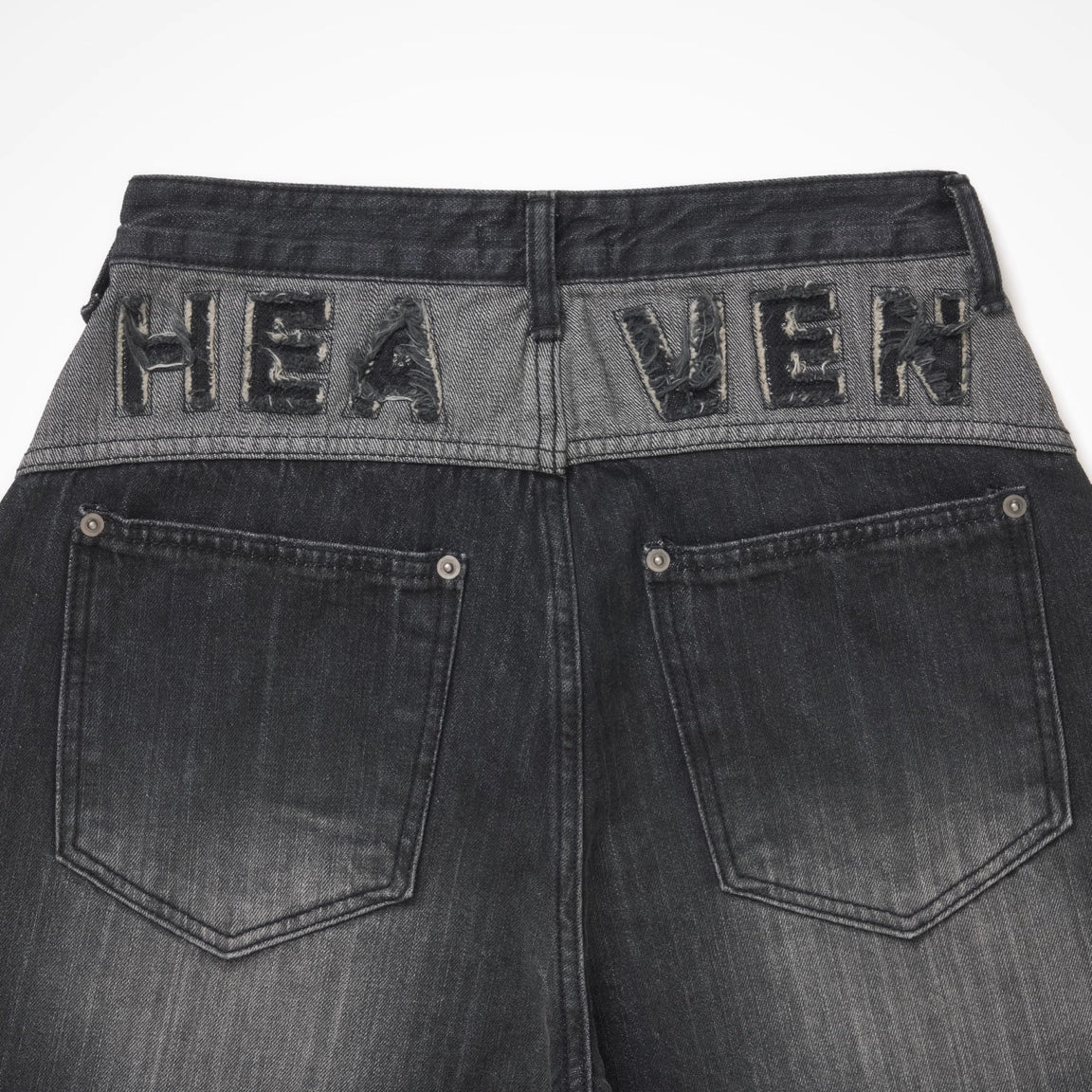 バックロゴ デニム パンツ レディース 韓国 ファッション バレルレッグ ジーンズ ロゴ バックロゴ ワイドパンツ カーブパンツ ブラックデニム アッシュデニム 黒デニム ヴィンテージ バルーン デニム