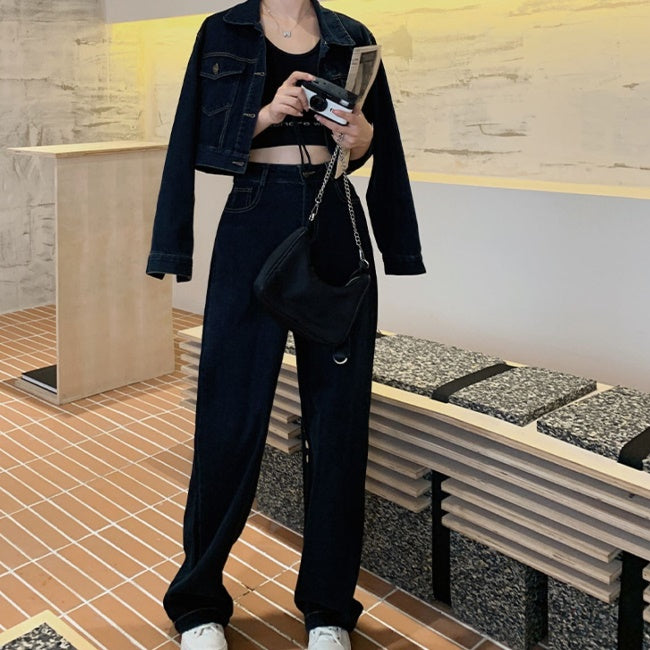 デニム セットアップ レディース 韓国 ファッション パンツ
